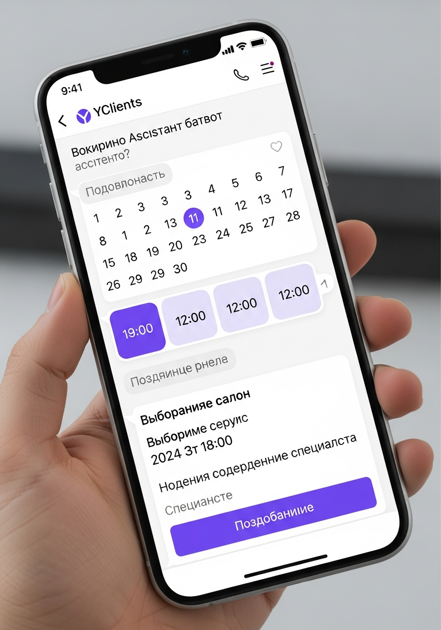 Пример чат-бота: Услуги